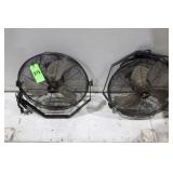 (2) 18" Wall Mount Fans