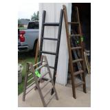 (3) Assort. Wooden Decorative Ladders