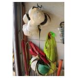 Lot of Hardhats, Safety Vests, Caution Flags