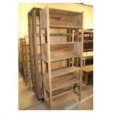 (2) Wooden Shelves; (1) Approx. 31"W x 13"D x 77"H