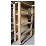 Wooden Shelf on Casters, Approx 43"W x 18"D x