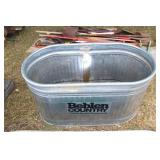 Galvanized Stock Tank, Approx. 44"L x 25"W x 24"H