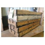 Lot of Rustic Trays of Assort. Sizes,