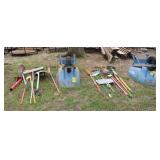 (2) Wheelbarrows w/Assort. Tools As Shown