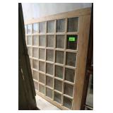 Rustic 48-Glass Panel Window, Approx. 70" x 84"