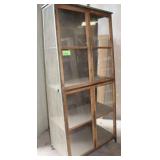 Slanted 4-Door Display Cabinet, Approx 12" to 20"D