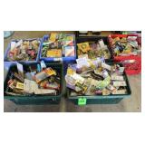 (6) Totes with Assort. Hardware As Shown