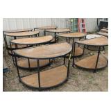 (8) Metal Framed Plant Stands Approx.