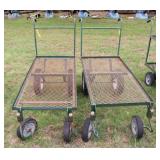 (2) 4-Wheel Plant Dollies w/Swivel Front Wheels