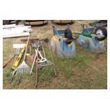 (2) Wheelbarrows w/Assort. Tools As Shown