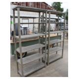 (2) Wooden Bookshelves, Approx. 35"W x 14"D x 6