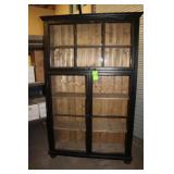 European Display Cabinet, Glass Front, Approx 50"W