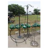 Assort. Plant Hangers, Firewood Log Ring,