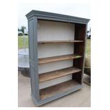 Wooden Bookshelf, Approx. 50"W x 15"D x 70"H