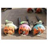 (3) Stihl Backpack Gas Powered Blowers, Worn