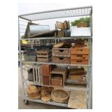 Rolling Plant Rack with Contents, As Shown;