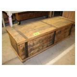 Rustic Indian Trunk, Approx. 59"L x 22"W x 18"H