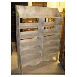 Rustic Wooden Shelf, Approx. 47"W x 10"D x 63"H