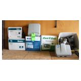 Hunter & Rain Bird Sprinkler Controllers In Boxes