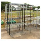 (8) Assort. Metro-Style Shelves