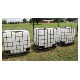 (3) Tote Tanks Approx. 250 Gal. Each