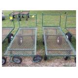(2) 4-Wheel Plant Dollies w/Swivel Front Wheels