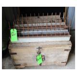 Lot of Rustic Wooden Box Approx. 26" x 26" x 16"H,