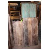 (5) Assort. Rustic Folding Tables