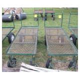 (2) 4-Wheel Plant Dollies w/Swivel Front Wheels