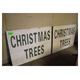 (2) Metal "Christmas Tree" Signs, 4