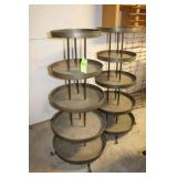 (2) 5-Tier Metal Retail Display Stands, 2