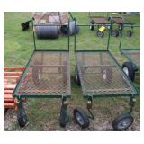 (2) 4-Wheel Plant Dollies w/Swivel Front Wheels