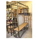 Metal Framed Display with (14) Overhead Hooks,