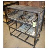 Metal Display Unit, Approx. 39"W x 15"D x 43"H