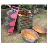 Lot (1) Metal Container Approx, 40" x 32" x 32"H,