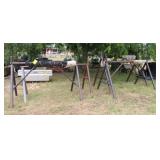 (4) Metal Material Racks