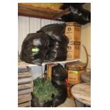 Large Lot Assort. Xmas Items; Artificial Trees,