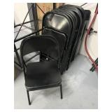 (12) Metal Folding Chairs (4) Resin Folding
