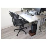 Uline Downtown Electric Adjustable Height Desk w/