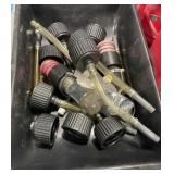 Assort. Redheads & Gas Jug Caps with Hoses