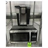 Black & Decker Microwave, Keurig Coffee Maker