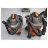 (2) Wet/Dry Vacs w/Spare Filters