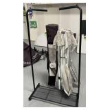 (2) Light Duty Pop-Ups, Rolling Uniform Rack