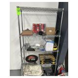 Metro Style Shelf & Contents; Welding Blankets,