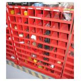 72-Hole Metal Storage Bin, Approx. 34"W x 1
