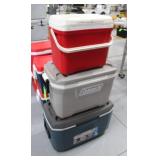 (3) Coolers; (2) Coleman 48 Qt, (1) Igloo