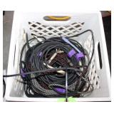 Lot of Assort. Unbalanced 1/4" Instrument Cables
