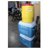 (2) Igloo Ice Chests ((1) Missing Plug) and