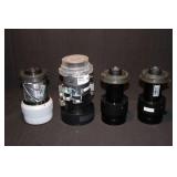 Lot of (4) Assort. Projector Lenses;