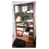 Shelf w/Office Supplies, Paper Cutter, Etc.